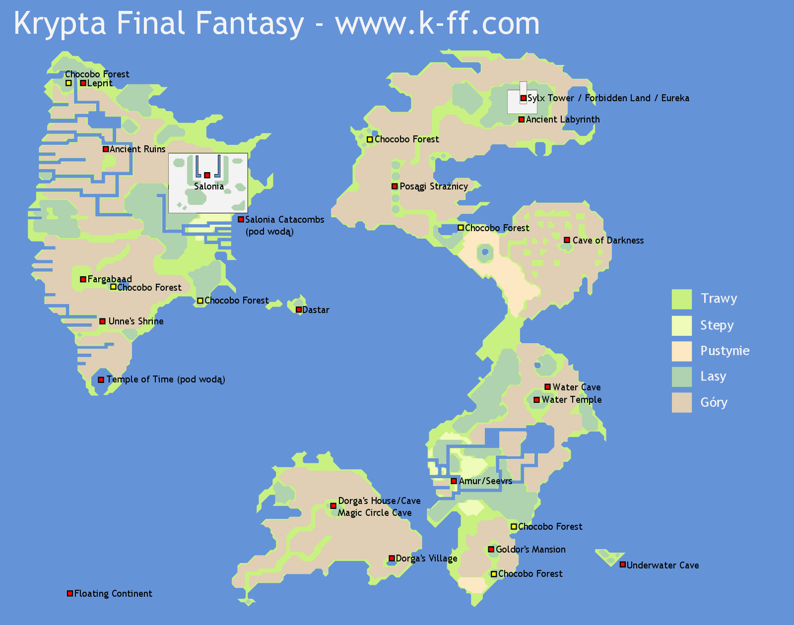 Choć w porównaniu do innych części sekcja map Final Fantasy III nie... 